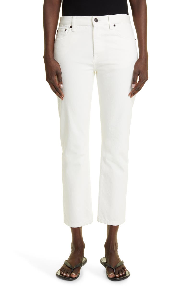 The Row Goldin Ankle Slim Straight Leg Jeans, Main, color, 