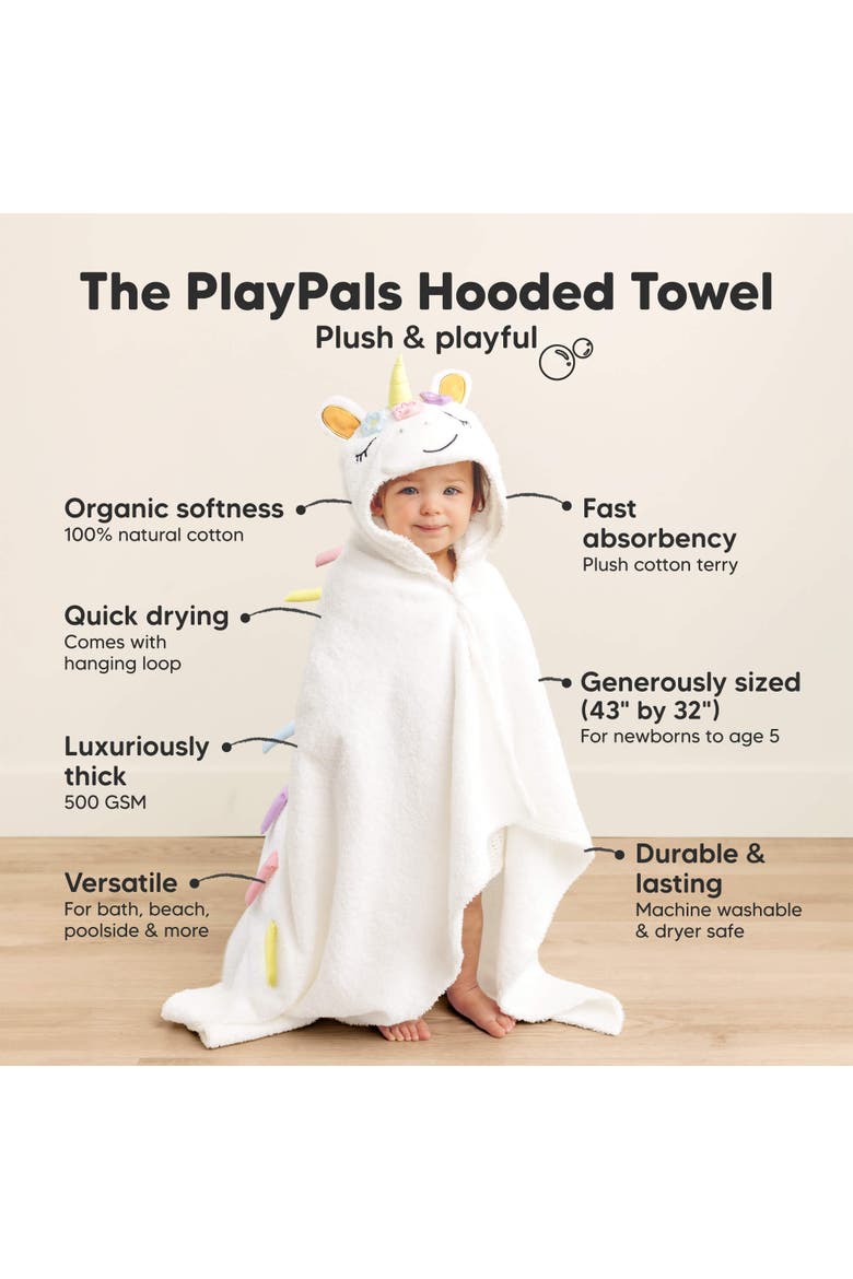 PlayPals Hooded Towel, Alternate, color, Uria