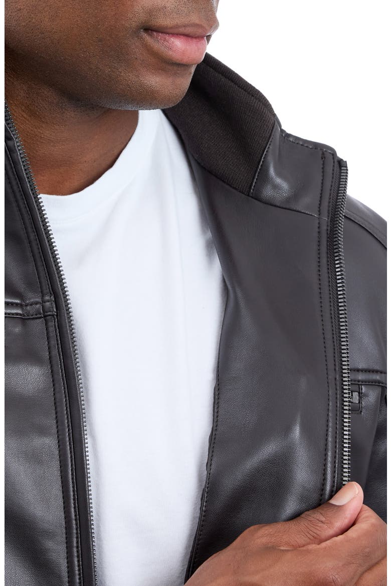 Barmullo Faux Leather Jacket, Alternate, color, ESPRESSO