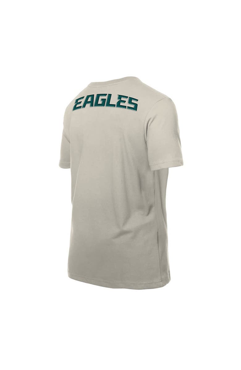 New Era Men's New Era Light Beige Philadelphia Eagles Multi Patch T-Shirt, Alternate, color, Light Beige