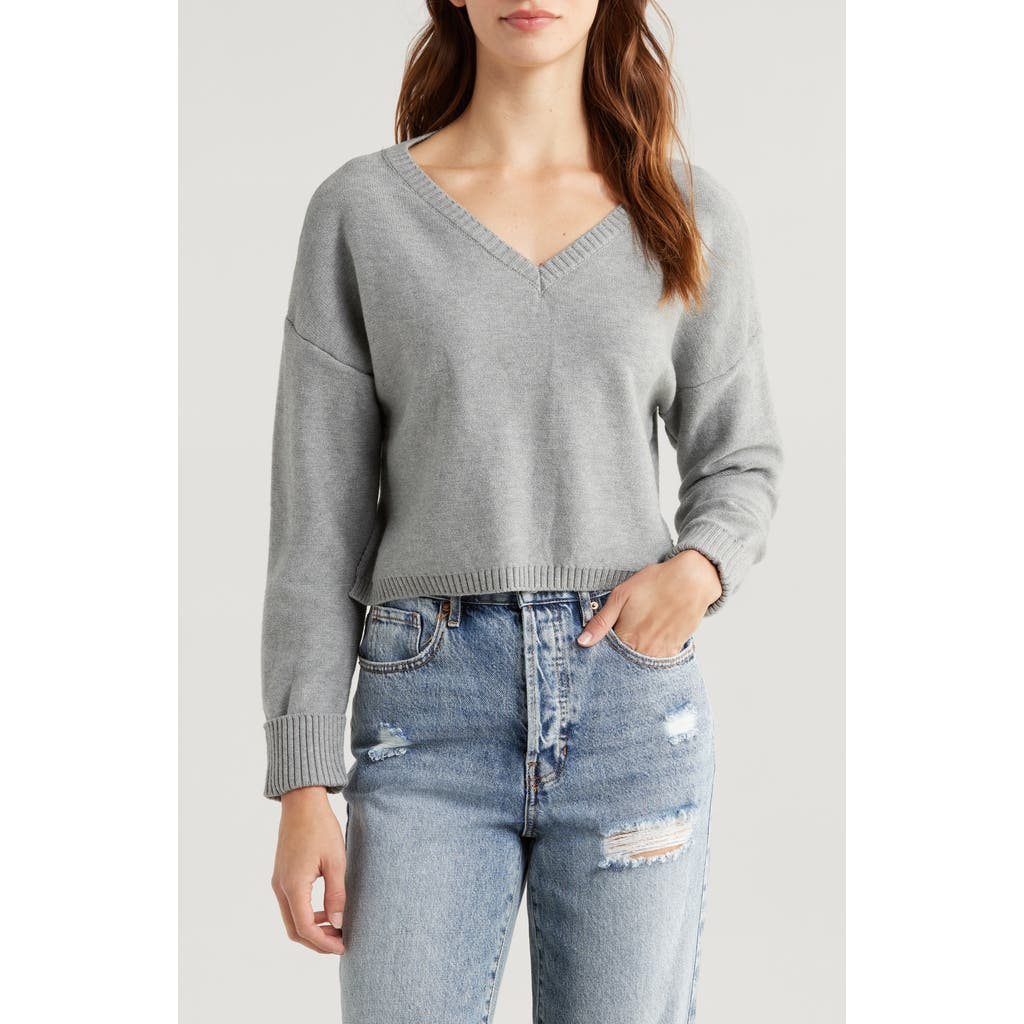PACSUN PACSUN RENATA V-NECK SWEATER