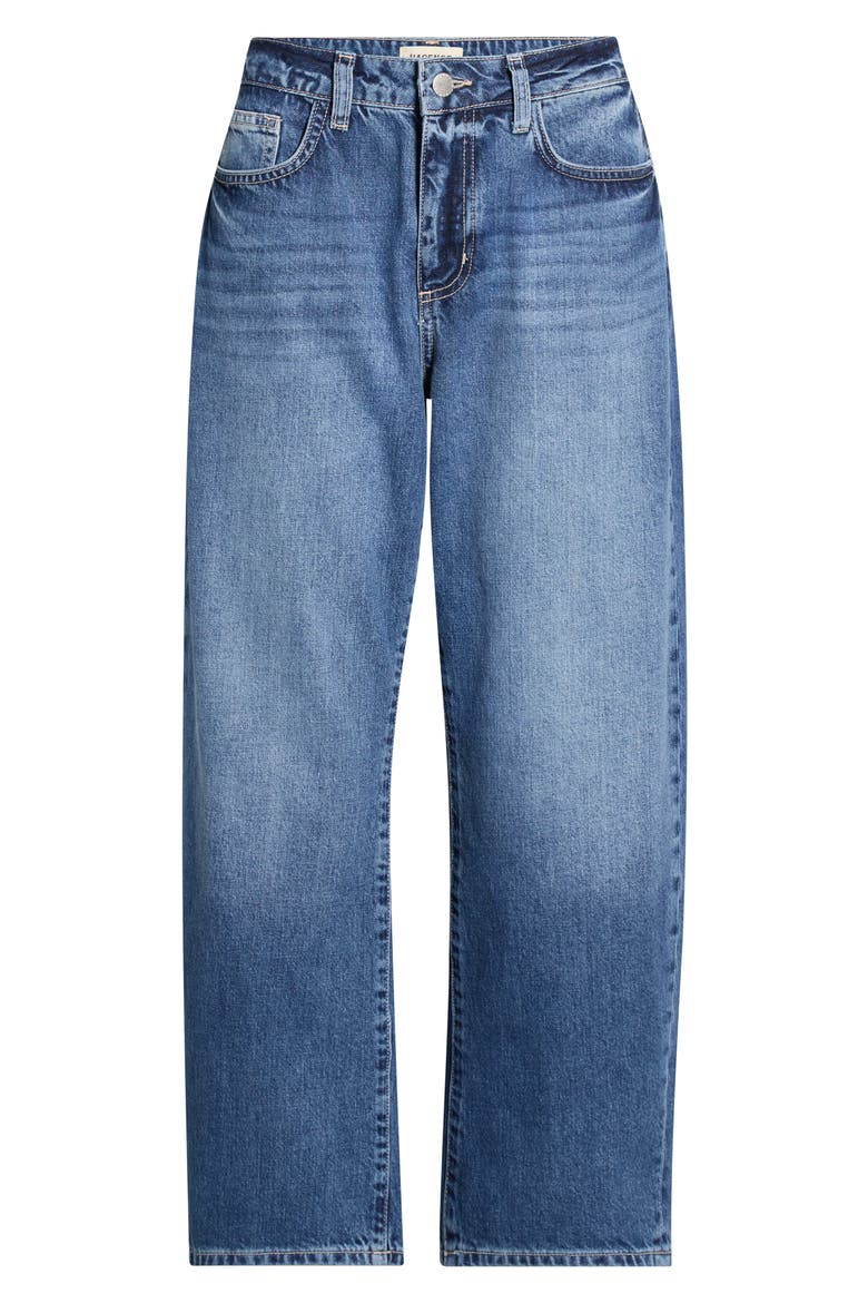 Mallis High Waist Bow Leg Jeans, Main, color, ORWOOD