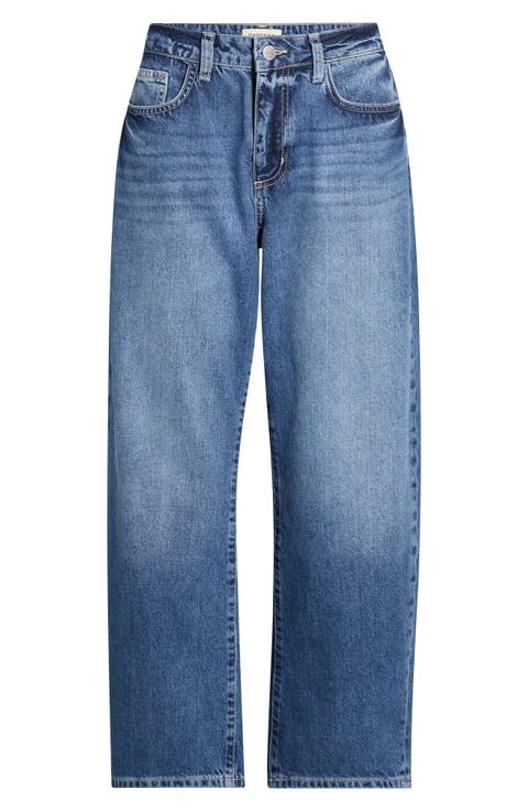 Mallis High Waist Bow Leg Jeans