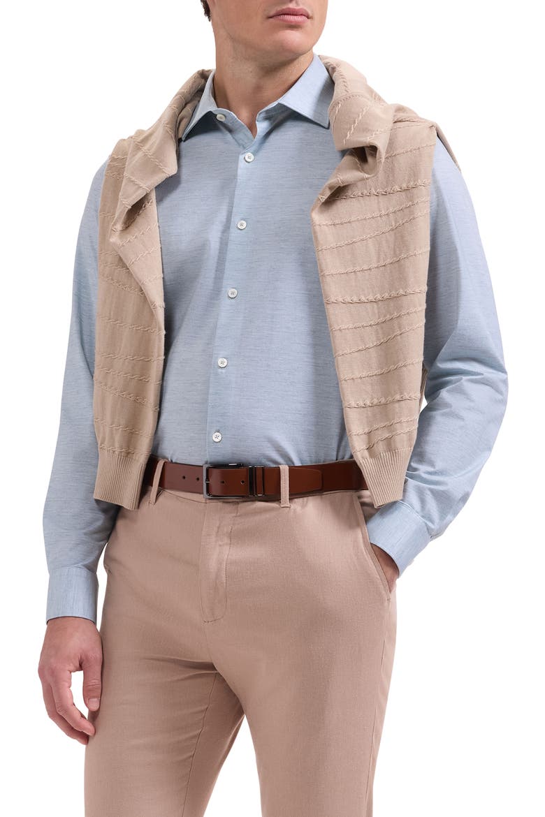 James OoohCotton® Space Dye Button-Up Shirt, Main, color, SEAFOAM