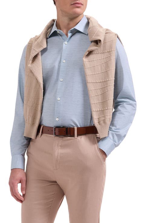 James OoohCotton® Space Dye Button-Up Shirt