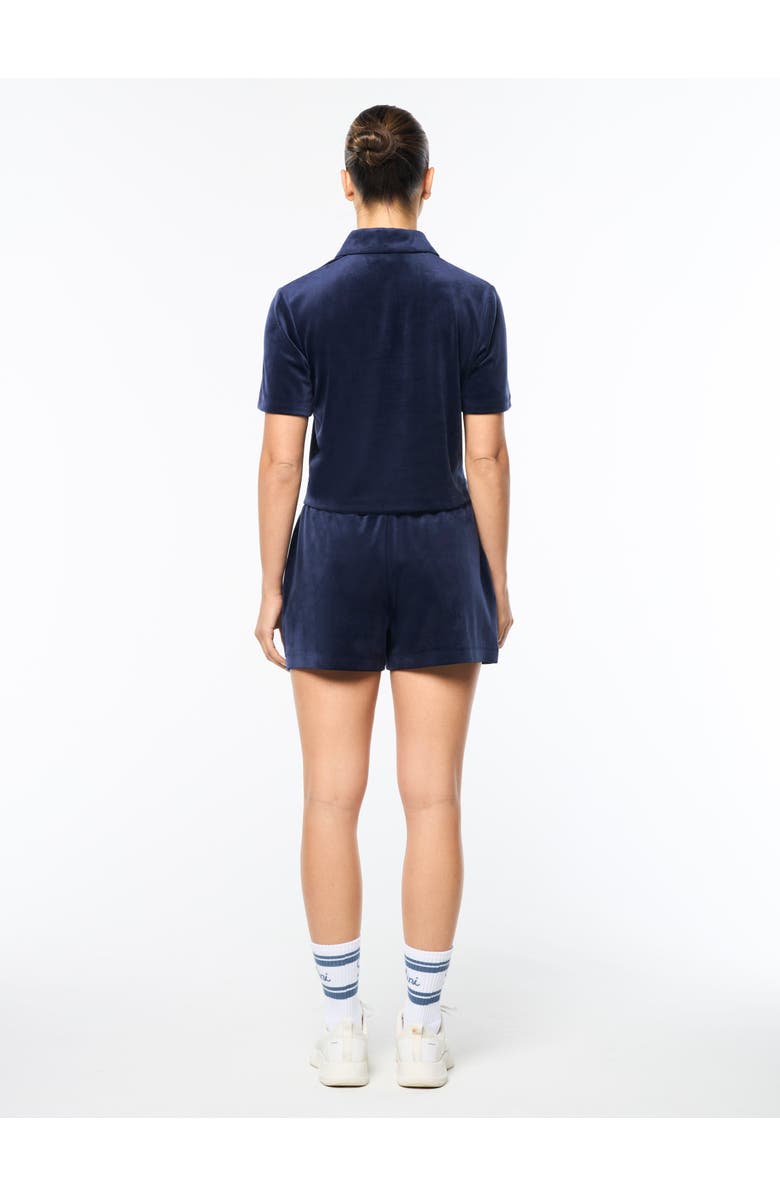 Sergio Tacchini Adele Velour Polo, Alternate, color, Maritime Blue