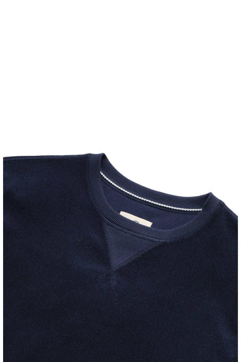 Butch Saltwater Terry Crewneck, Alternate, color, Navy Blazer