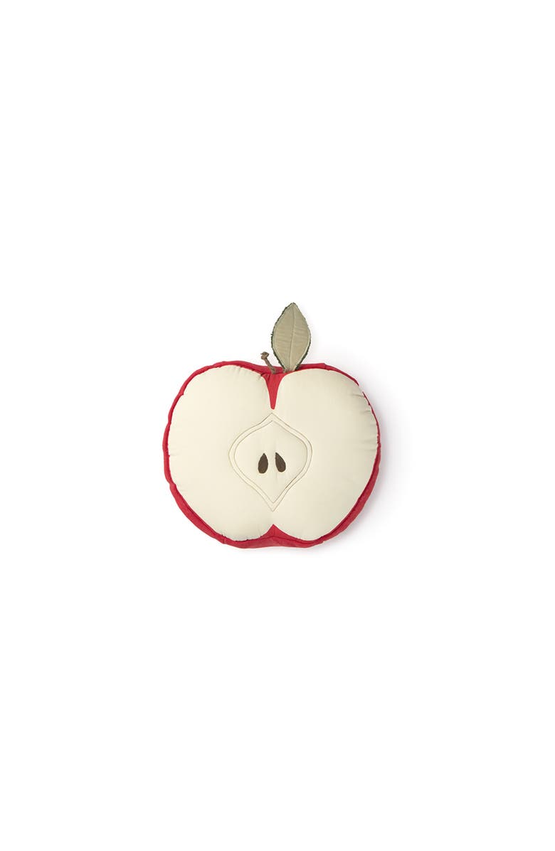 Lorena Canals Cushion Apple, Main, color, Natura, Red, Grey