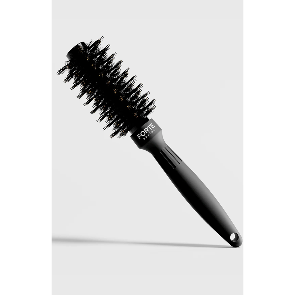 Forte Series Boar Bristle Round Brush In Black