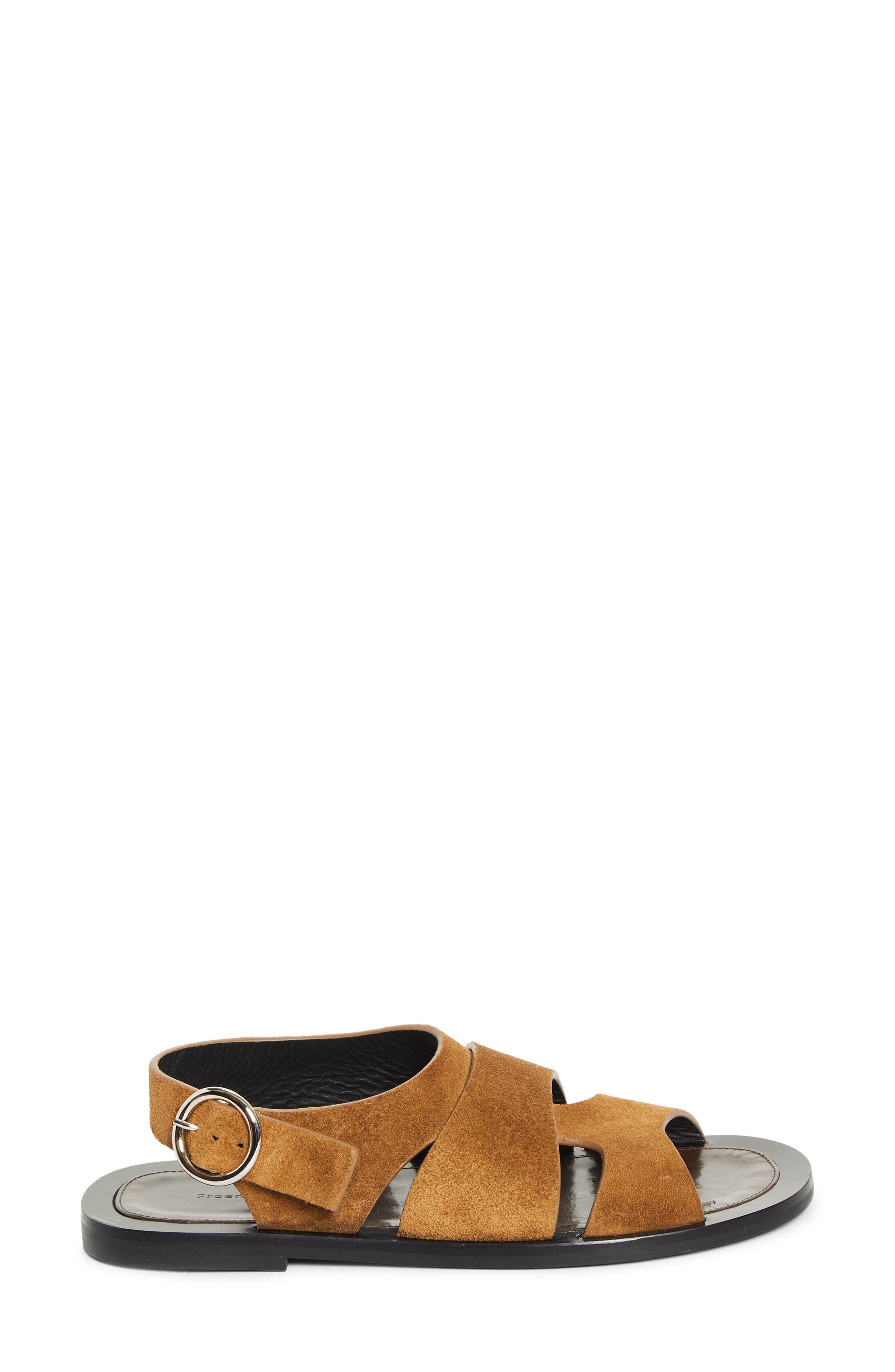 Proenza Schouler Capri Fisherman Sandal, Alternate, color, Mushroom