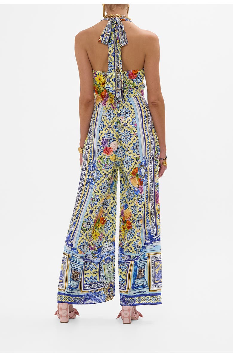 Camilla Halterneck Jumpsuit With Tie Neck Wall To Wall Wonders, Alternate, color, 