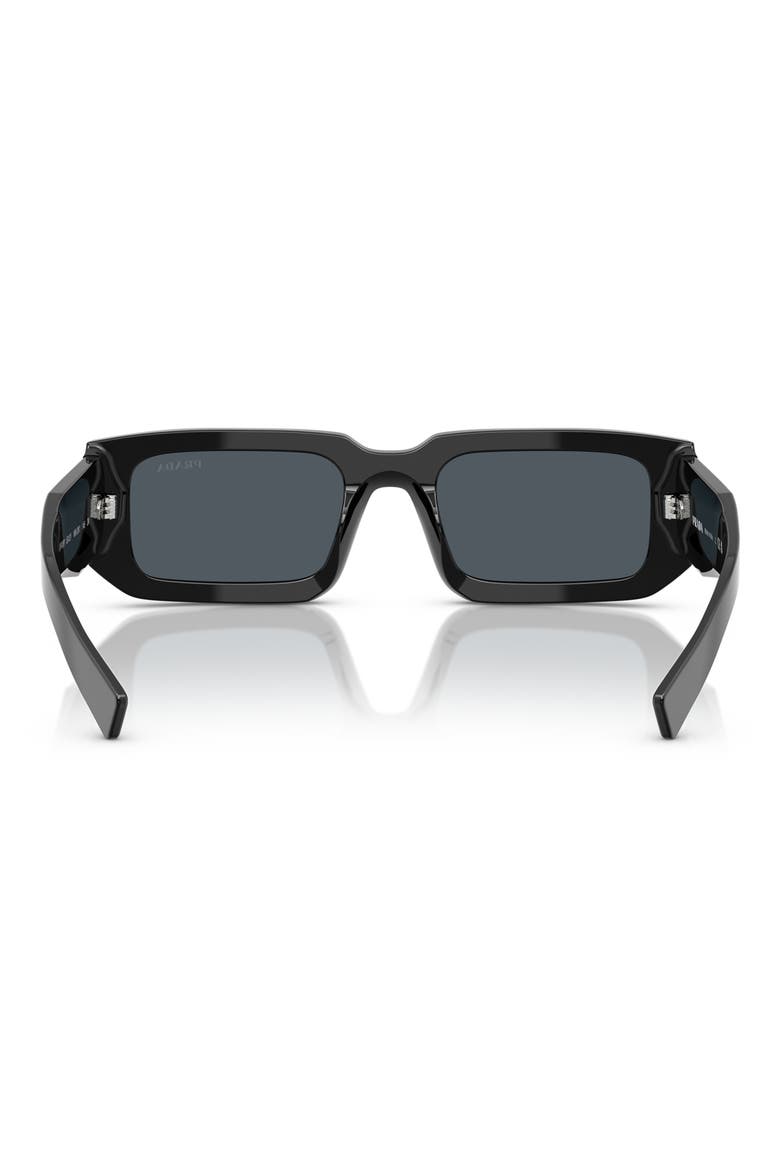 53mm Rectangular Sunglasses, Alternate, color, BLACK GREY