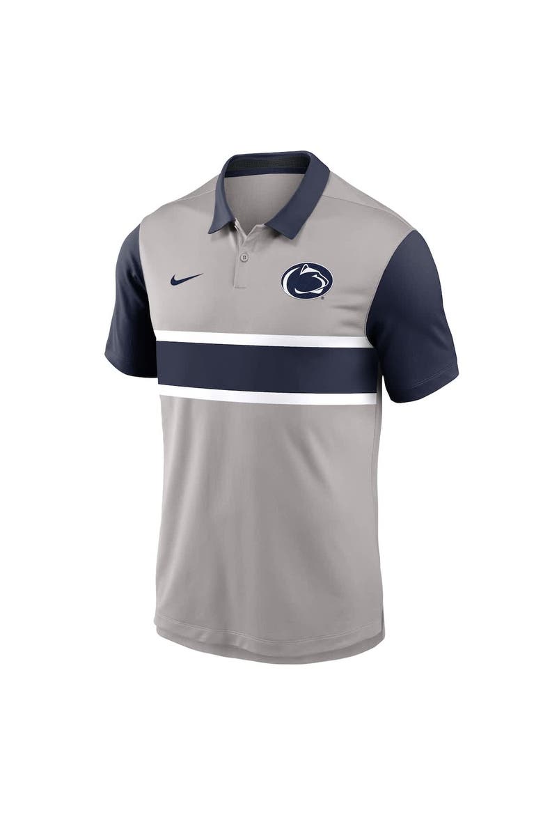 Men's Nike Gray/Navy Penn State Nittany Lions Vapor Performance Polo, Alternate, color, Gray