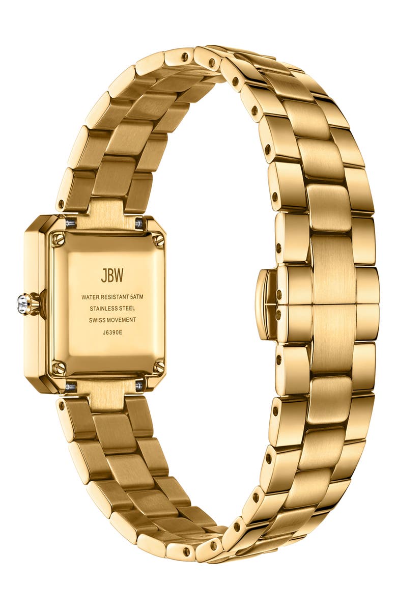 JBW Arc Single Essential Lab Created Diamond Bracelet Watch, 23mm, Alternate, color, 18K Gold