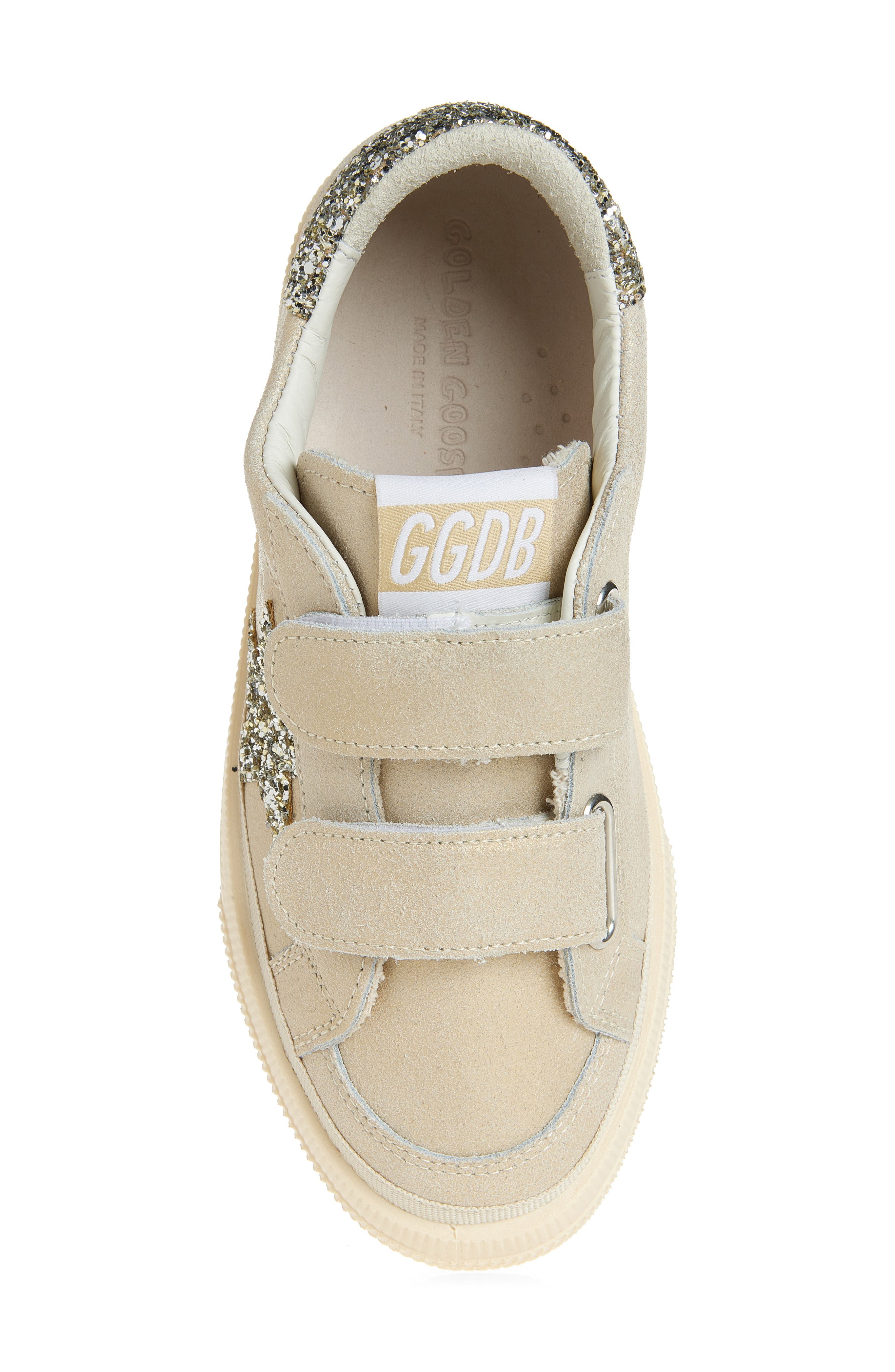 Golden Goose Kids' May School Sneaker, Alternate, color, Platinum