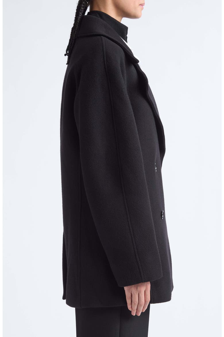 Rounded Peacoat, Alternate, color, BLACK