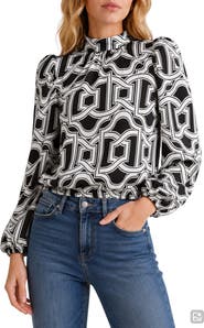 BY DESIGN Seraphine Long Sleeve Mock Neck Top