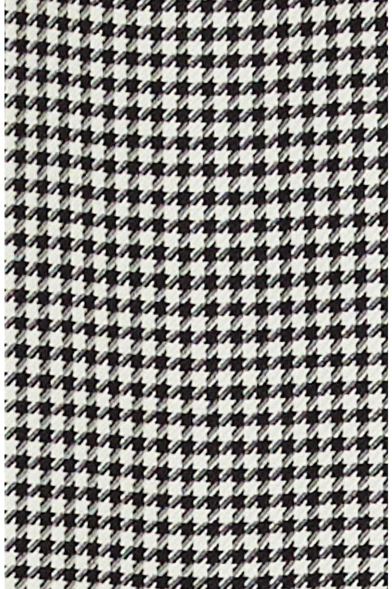 Houndstooth Stretch Virgin Wool Cuff Pants, Alternate, color, BLACK/ WHITE