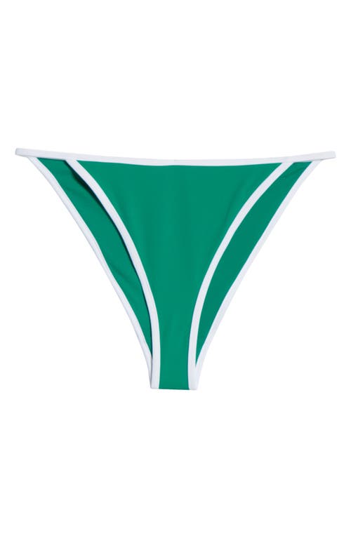 Sporty And Rich Sporty & Rich Kate Contrast Swim Bottoms In Green