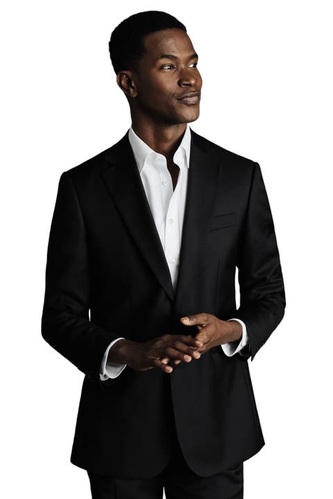 Slim Fit Twill Natural Stretch Suit Jacket