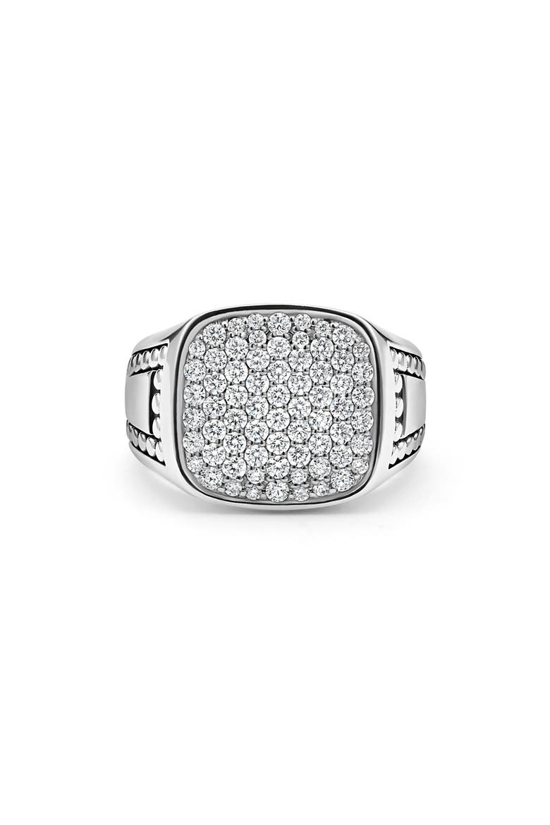 Men's Anthem Diamond Ring, Alternate, color, SILVER