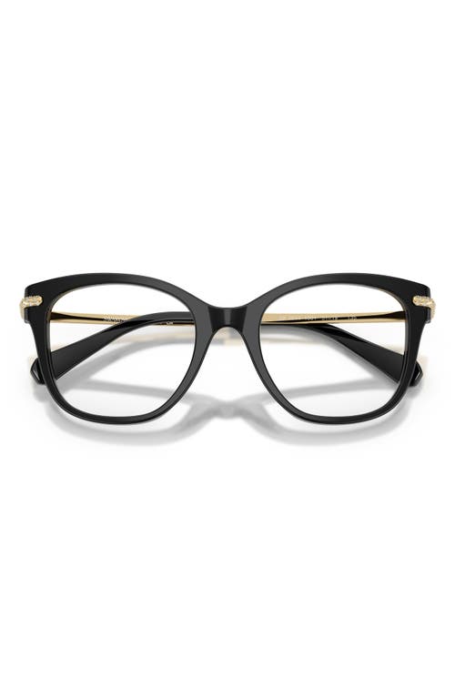 Swarovski 51mm Square Optical Glasses In Black