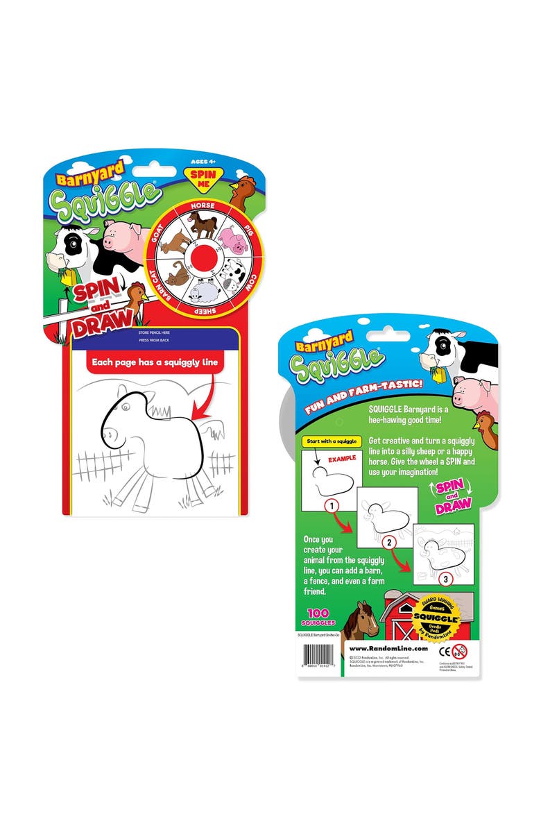 RandomLine of Creative Things Squiggle Barnyard Onthego Doodle Pad 4+, Alternate, color, Multicolored