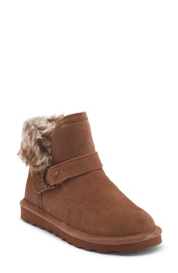 Bearpaw Koko Genuine Shearling Waterproof Boot In Brown