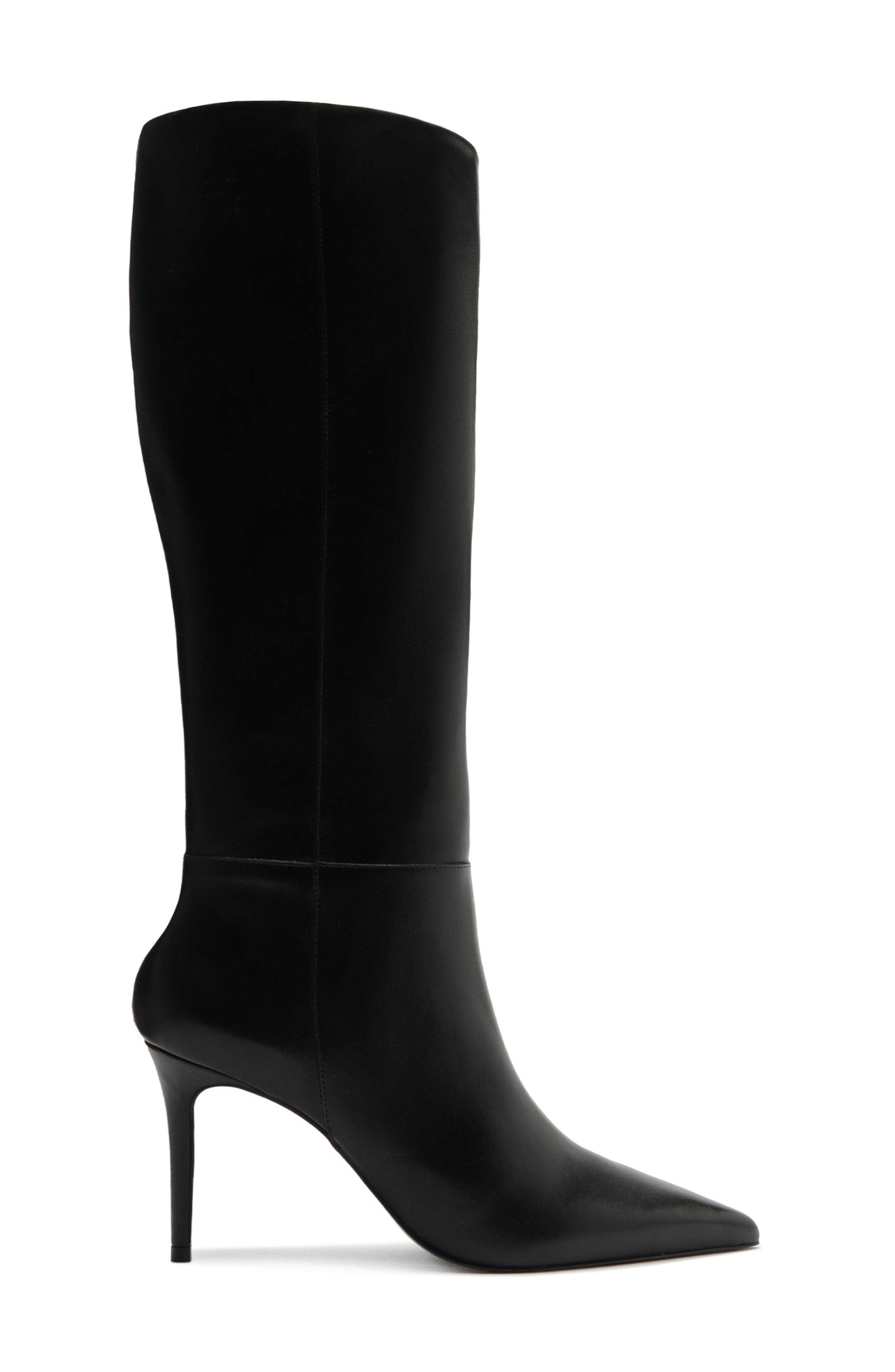 Schutz Mikki Up Knee High Boot, Alternate, color, Black