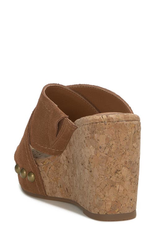 LUCKY BRAND LUCKY BRAND VALMAI PLATFORM WEDGE SLIDE SANDAL