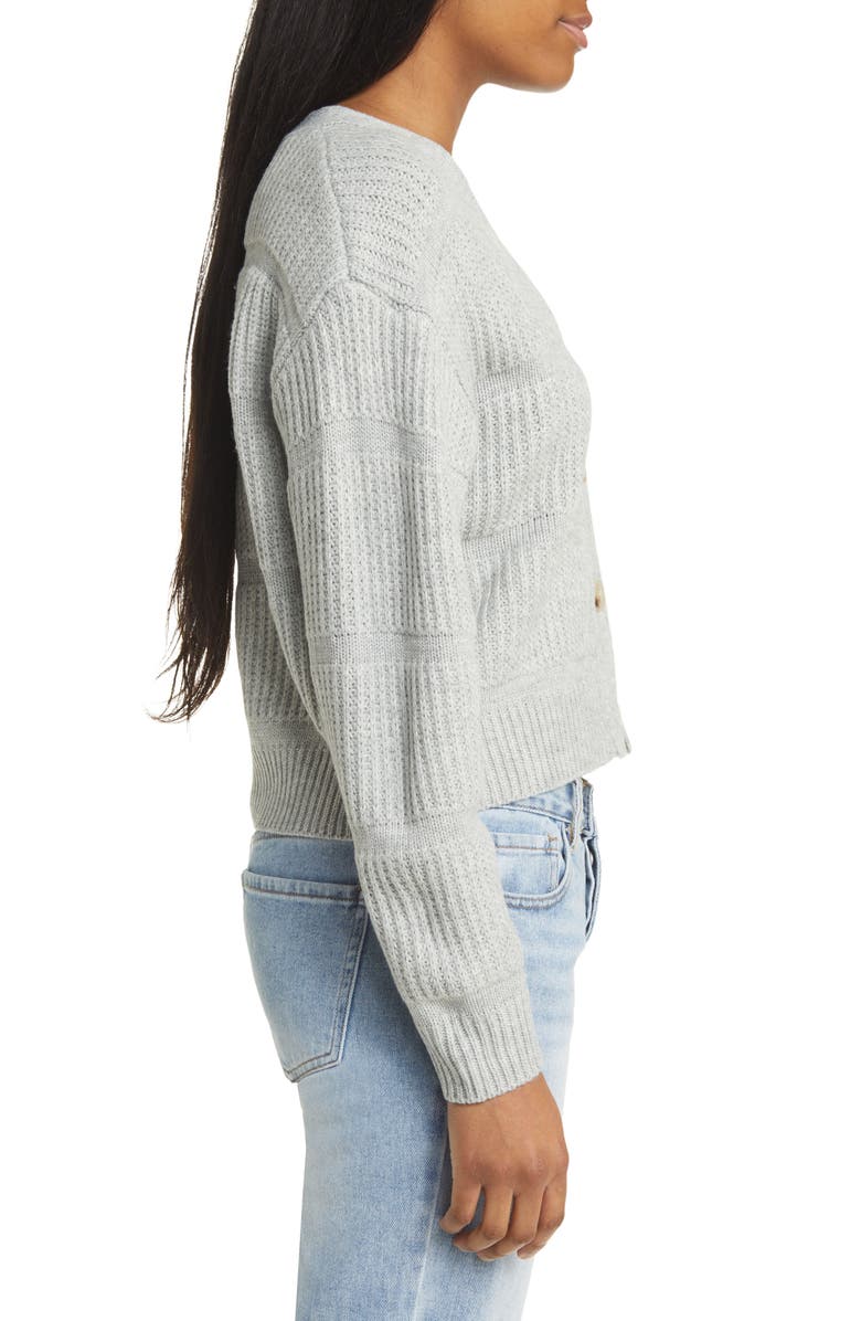 All in Favor Mixed Stitch Cardigan, Alternate, color, 