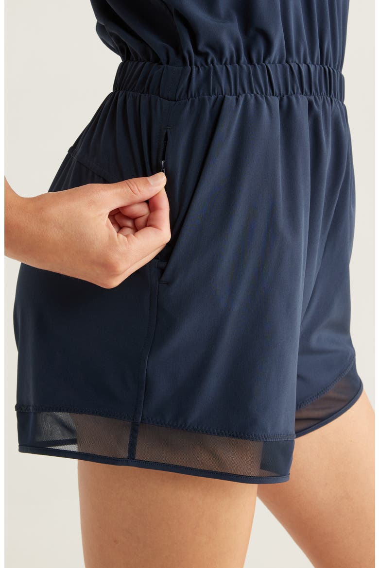 Getaway Sleeveless Romper, Alternate, color, NAVY SAPPHIRE