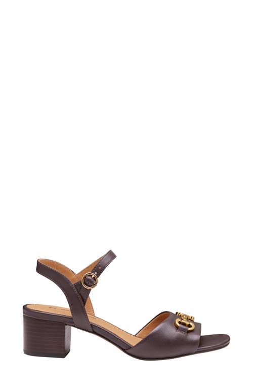 Johnston & Murphy Collection Edith Ankle Strap Sandal In Brown