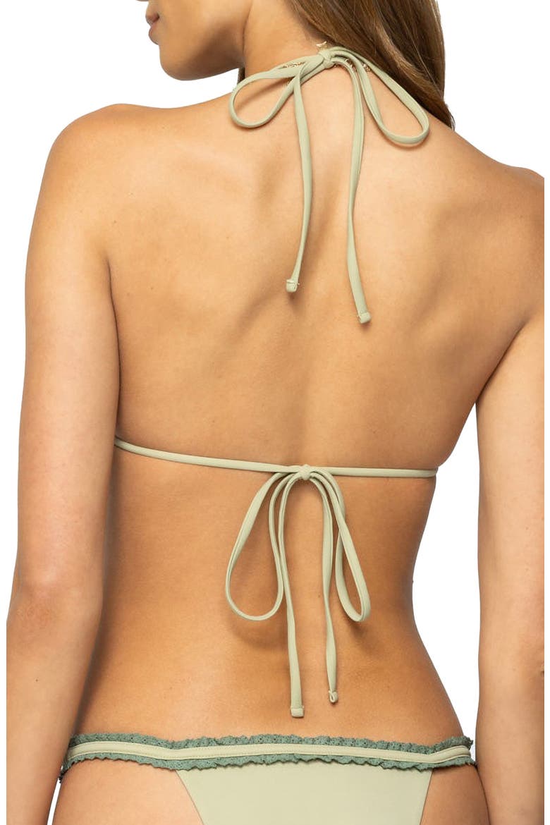 Mandy Triangle Bikini Top, Alternate, color, OLIVE