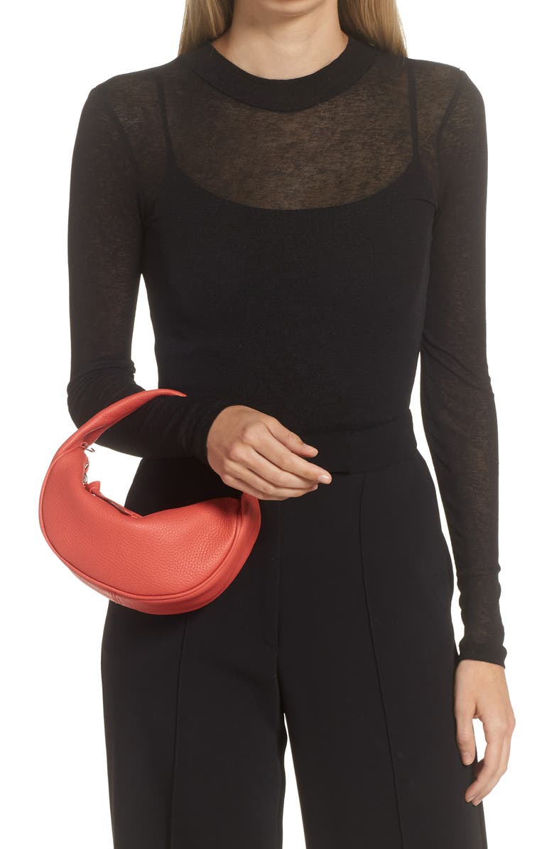 By Far Baby Cush Leather Shoulder Bag, Alternate, color,