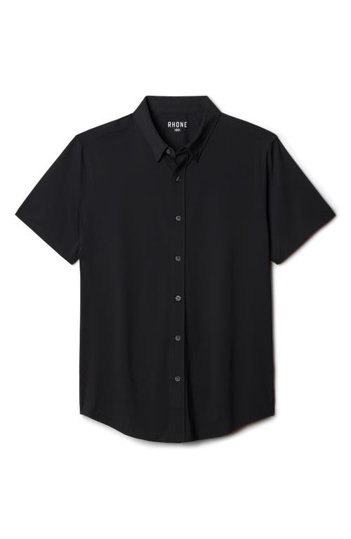 Rhone Commuter Short Sleeve Button-up Shirt In Black