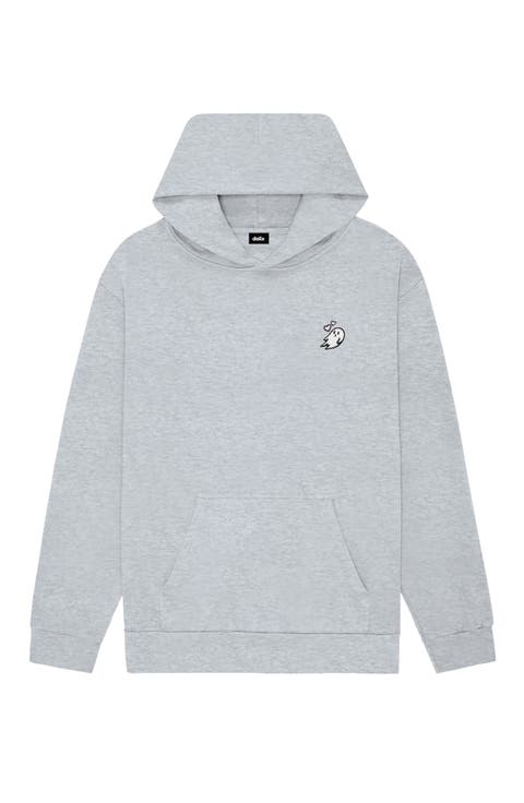 Womens Heartly Ghost Midweight Fleece Relaxed Hooded Sweatshirt