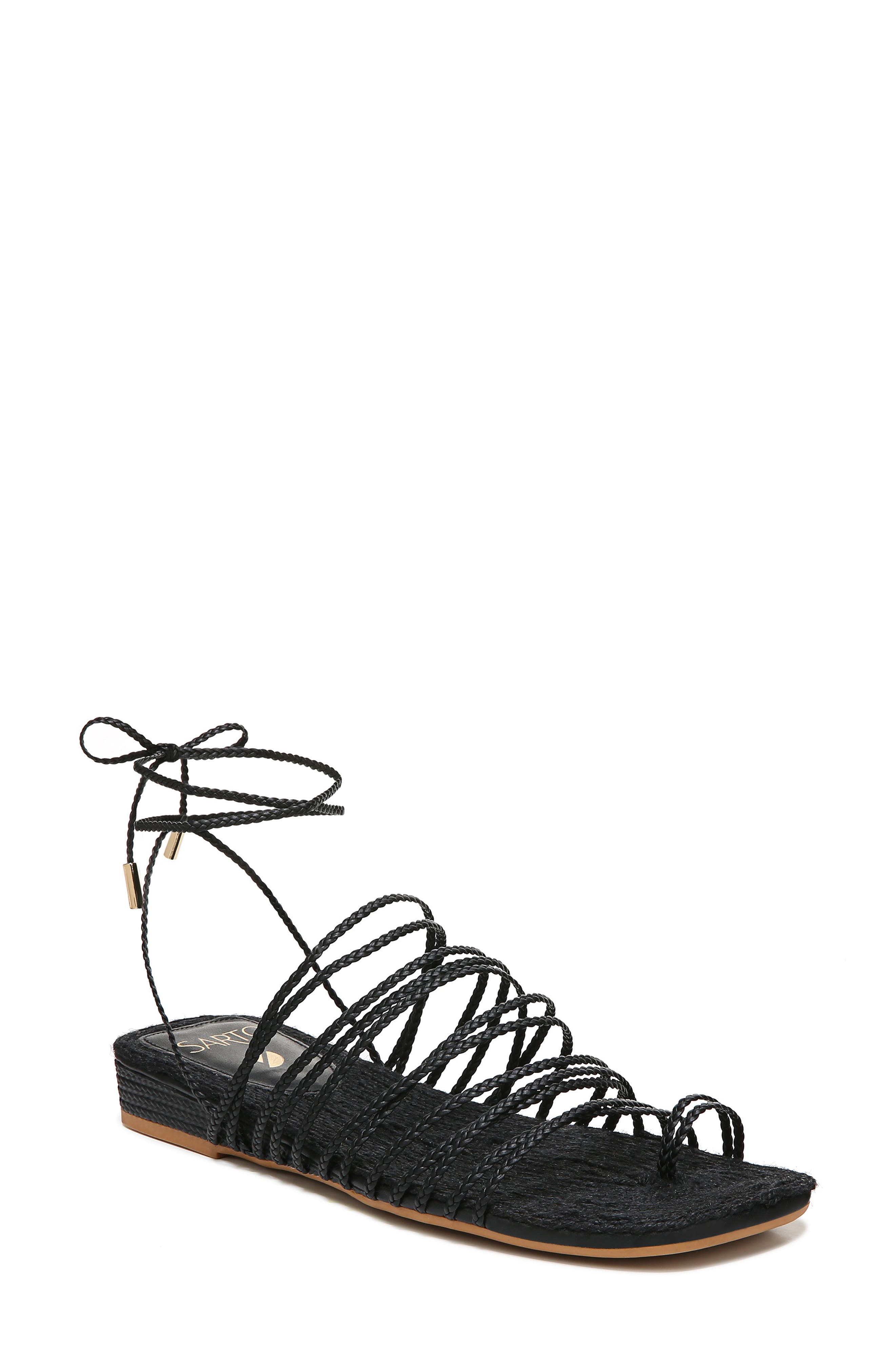 SARTO by Franco Sarto Iona Strappy Lace-Up Sandal, Main, color, 