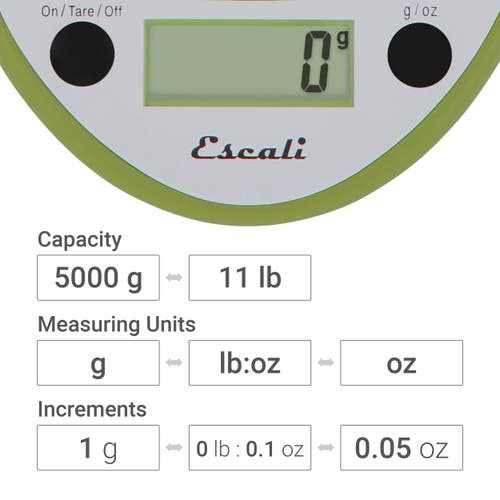 Escali Primo Digital Scale In Green