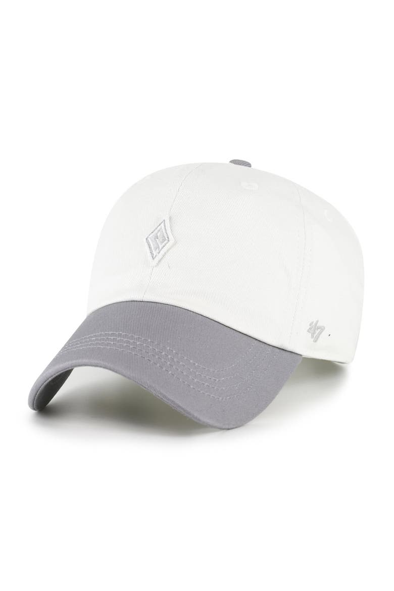 Unisex '47  White/Silver Las Vegas Aces Contemporary Two-Tone Clean Up Adjustable Hat, Alternate, color, White