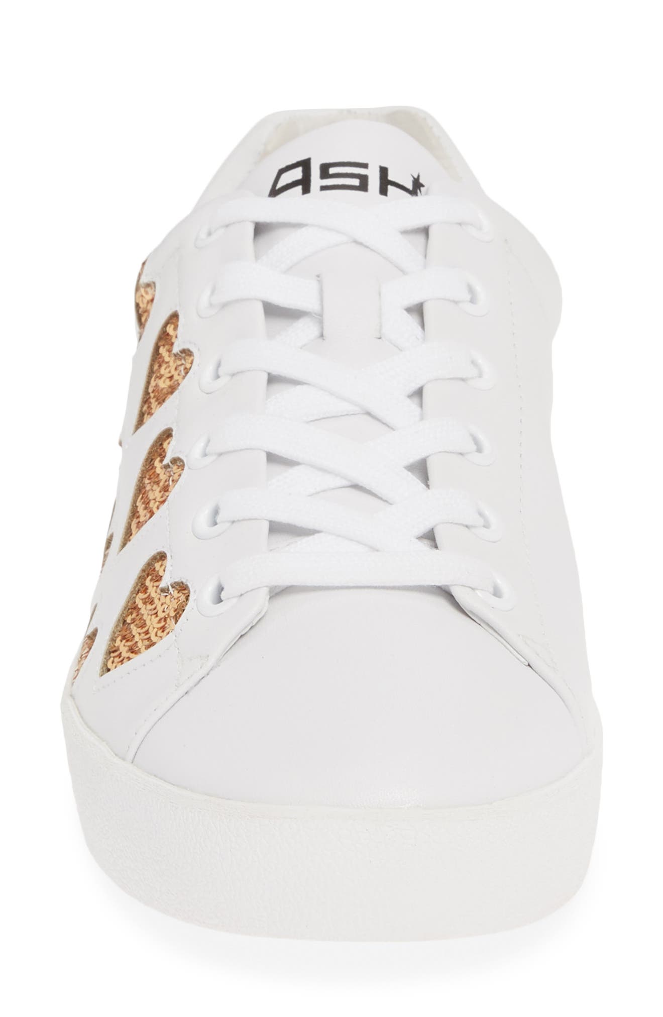 Ash Nikita Sequin Heart Sneaker, Alternate, color, 