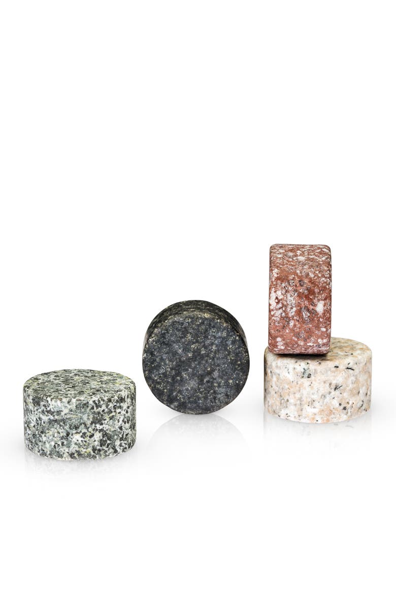 Viski Glacier Rocks Multi-Color Granite Stones Set of 4, Main, color, Assorted
