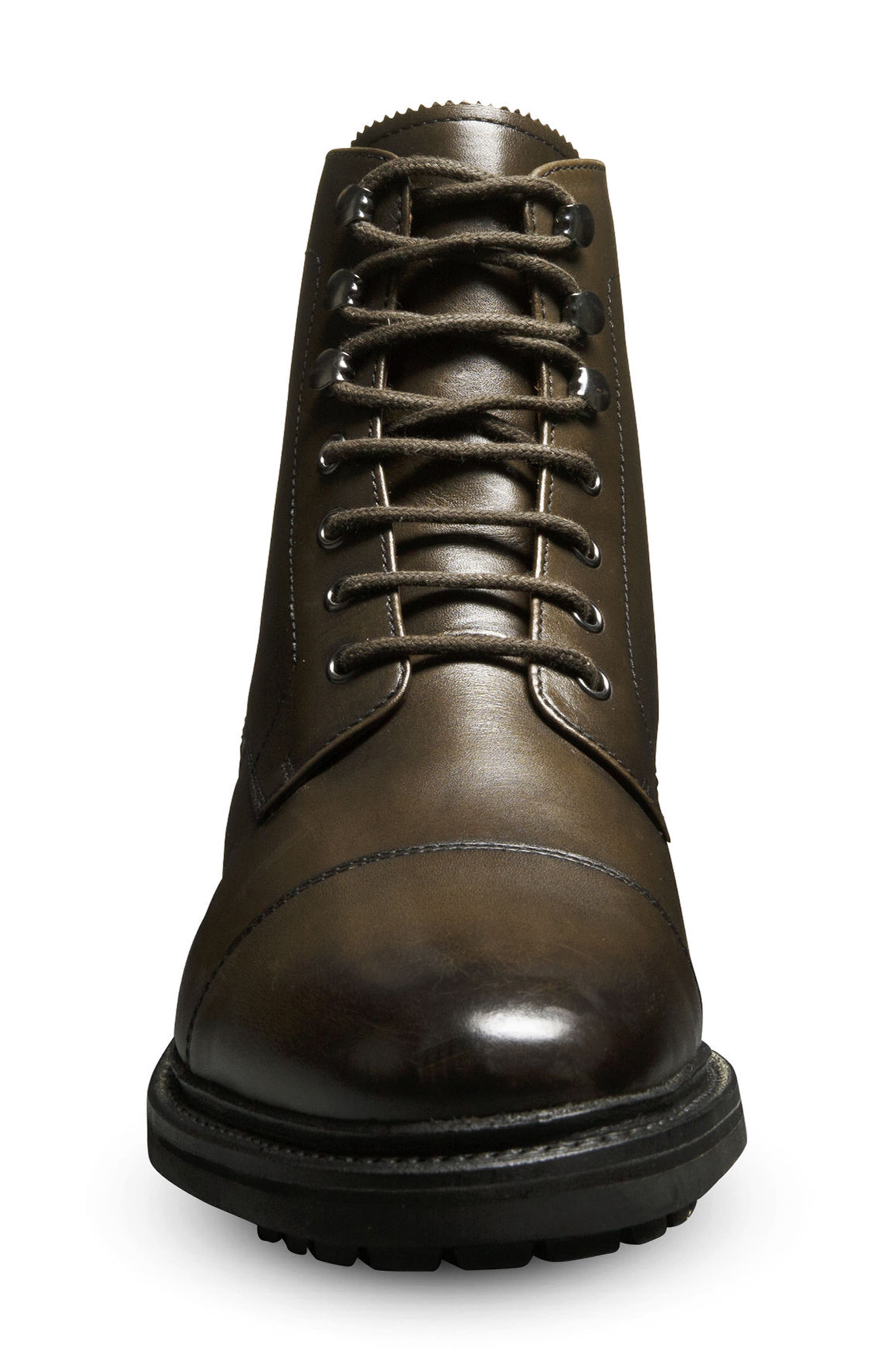 Briggs Leather Lug Boot, Alternate, color, OLIVE