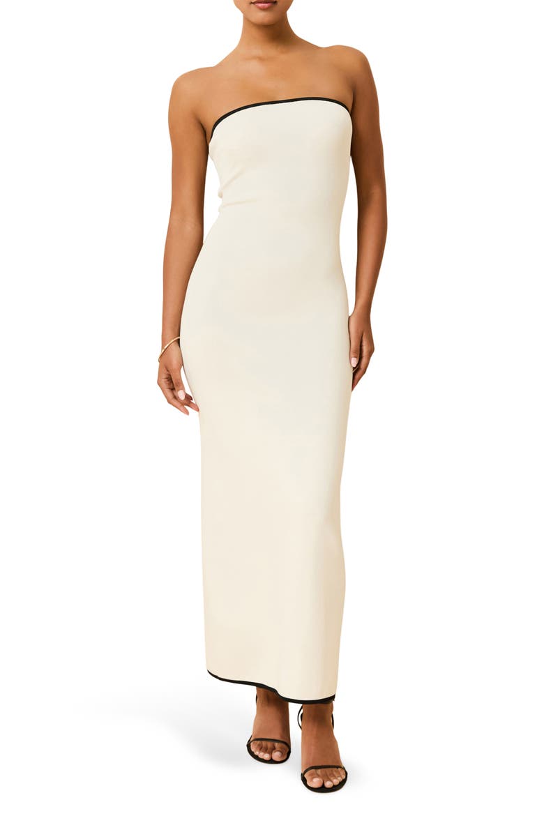 The Caroline Column Dress, Main, color, BRULE