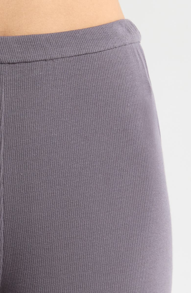 Natori Rib Essentials Pajamas, Alternate, color, Purple Slate