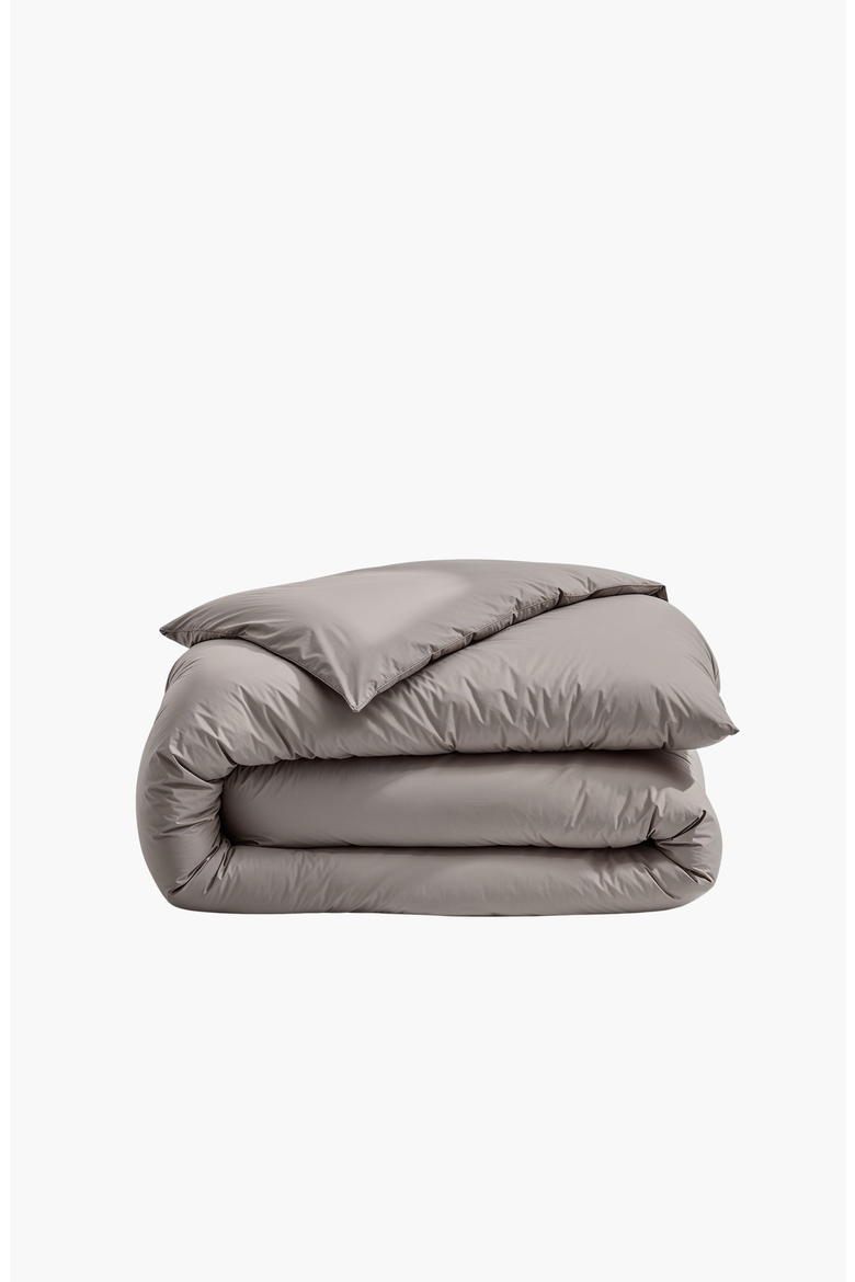 Luxe Australian Sateen Duvet Cover, Alternate, color, Pebble Gray