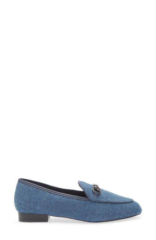 T Tahari Alhambra Bit Loafer In Blue Denim