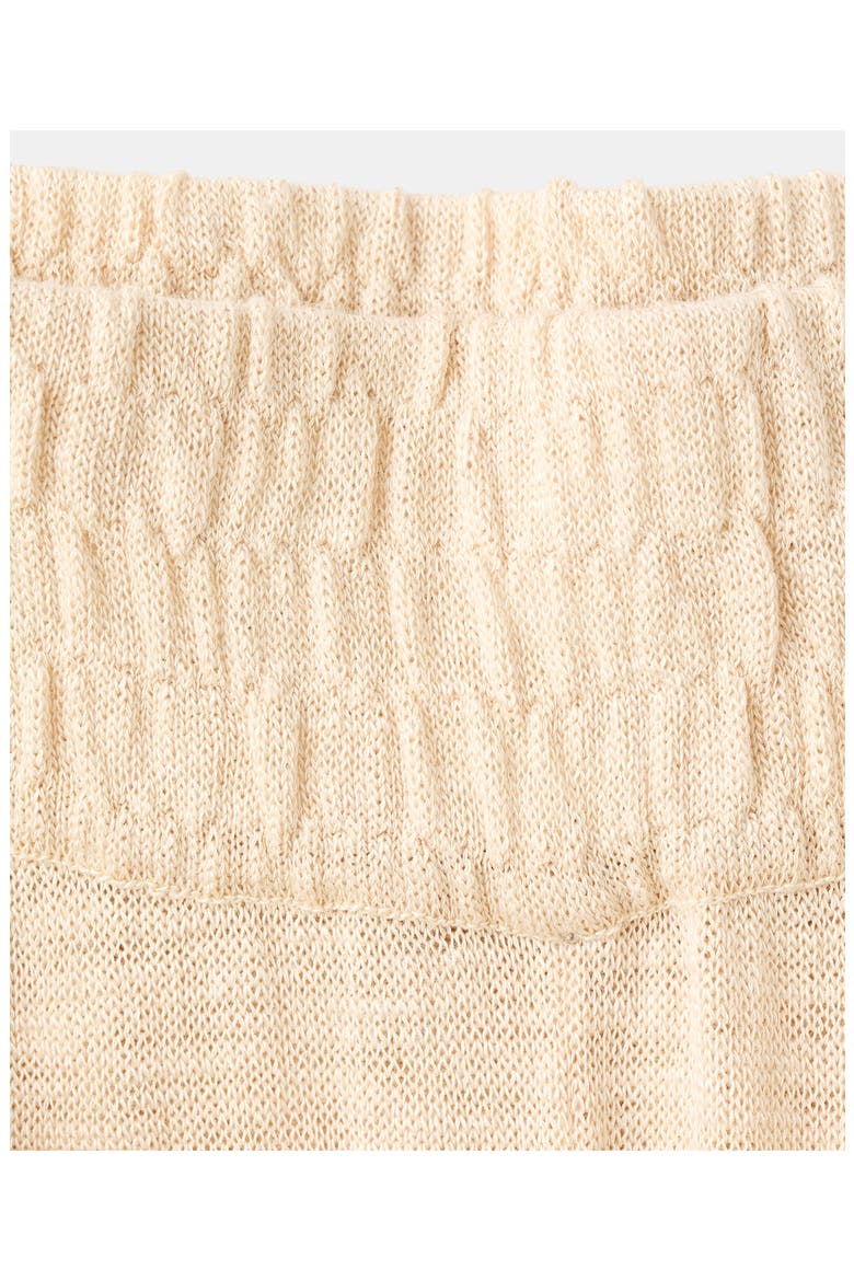 Wide Leg Knit Pants with Knotted Sash, Alternate, color, ECRU