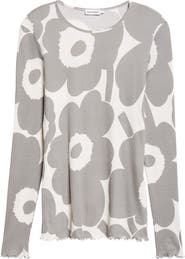 Marimekko Floraali Unikko Rib Top