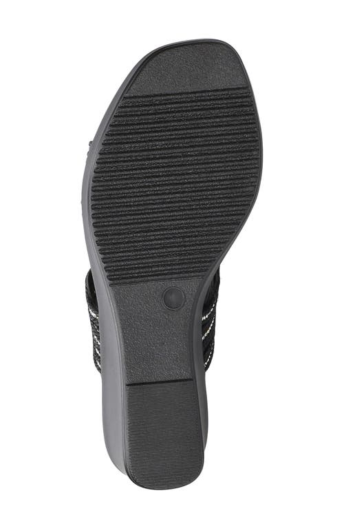EASY STREET EASY STREET SELVA PLATFORM WEDGE SLIDE SANDAL